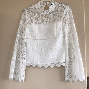 Bardot x REVOLVE White Sansa Top